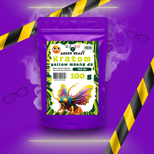 🐝 Žlutá "TOXIC BEE" (Yellow Maeng Da) - Gramáž: 100 gramů